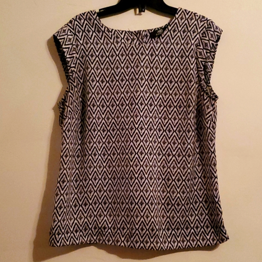 Abs Platinum back button up shirt